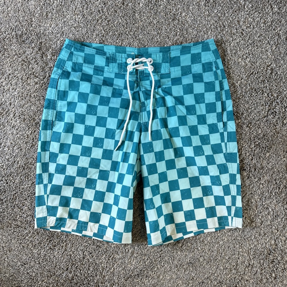Hollister Men's Swim Trunks Drawstring Pockets Mesh Lined Blue Size 28